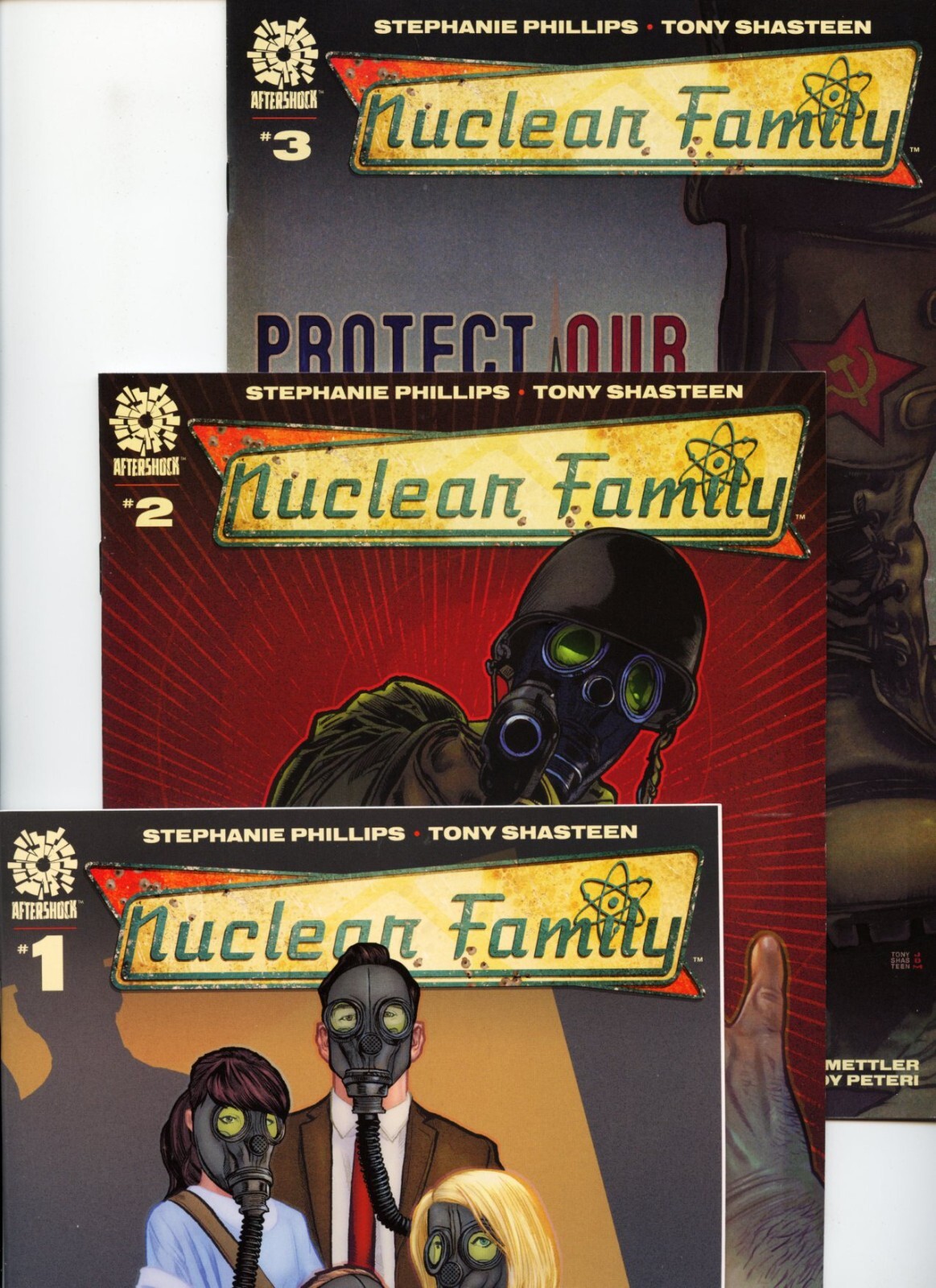 Nuclear Family #1-5 Aftershock Lot of 5 Comics Stephanie Phillips V