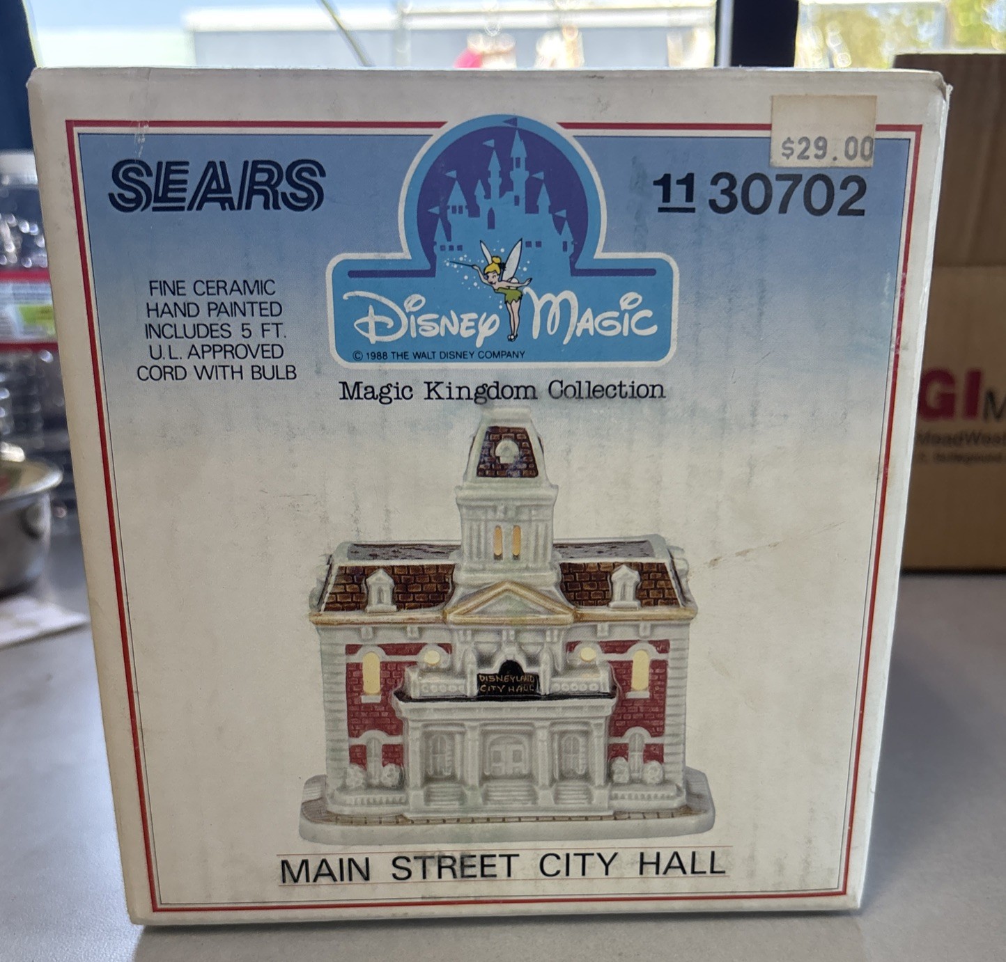 Sears 1988 Disney Magic Kingdom Collection MAIN STREET CITY HALL / 30702