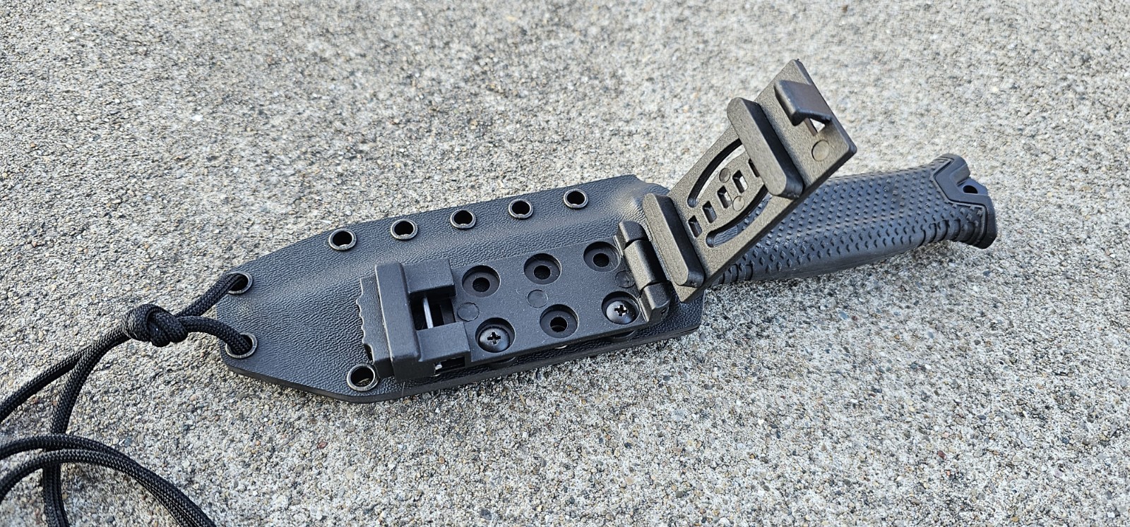Gerber STRONGARM Kydex Sheath, Nylon Belt Clip, Paracord, Pancake Style (Bk1.0)