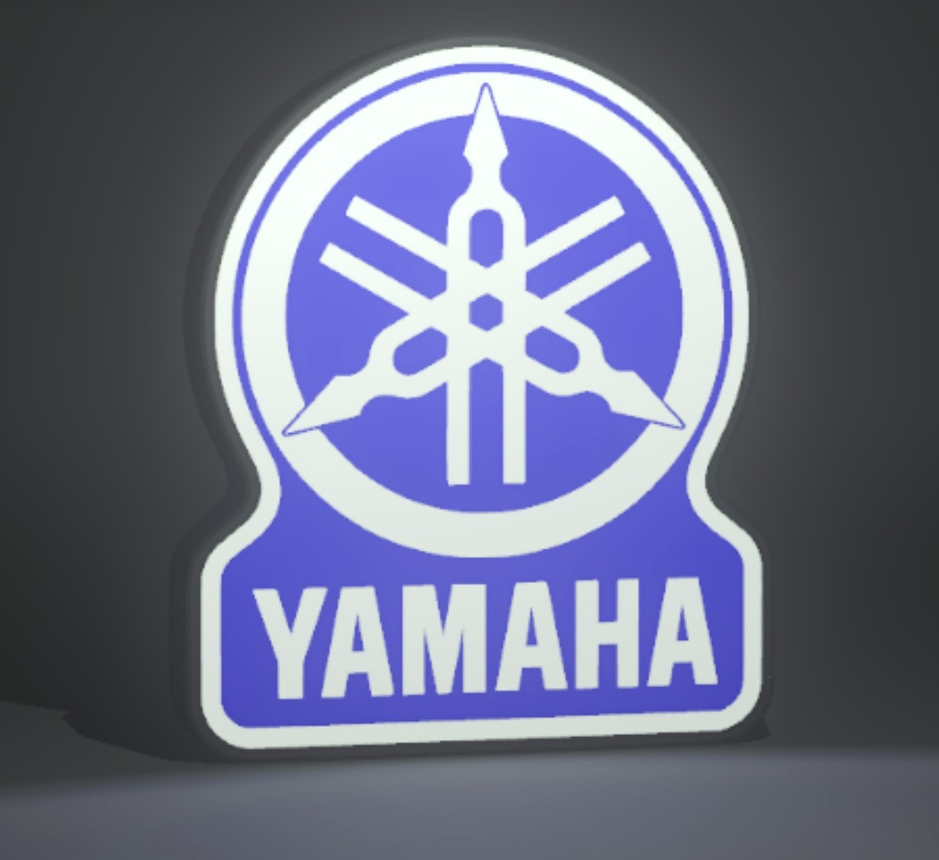 YAMAHA LOGO LED SIGN LIGHT BOX LARGE 13.25″ FOR MAN CAVE GARAGE TRUSTED SELLER