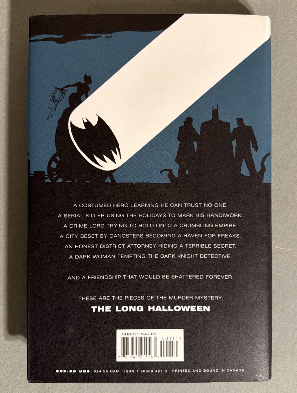 1998 DC Batman THE LONG HALLOWEEN – HC – 1st Print – Near Mint