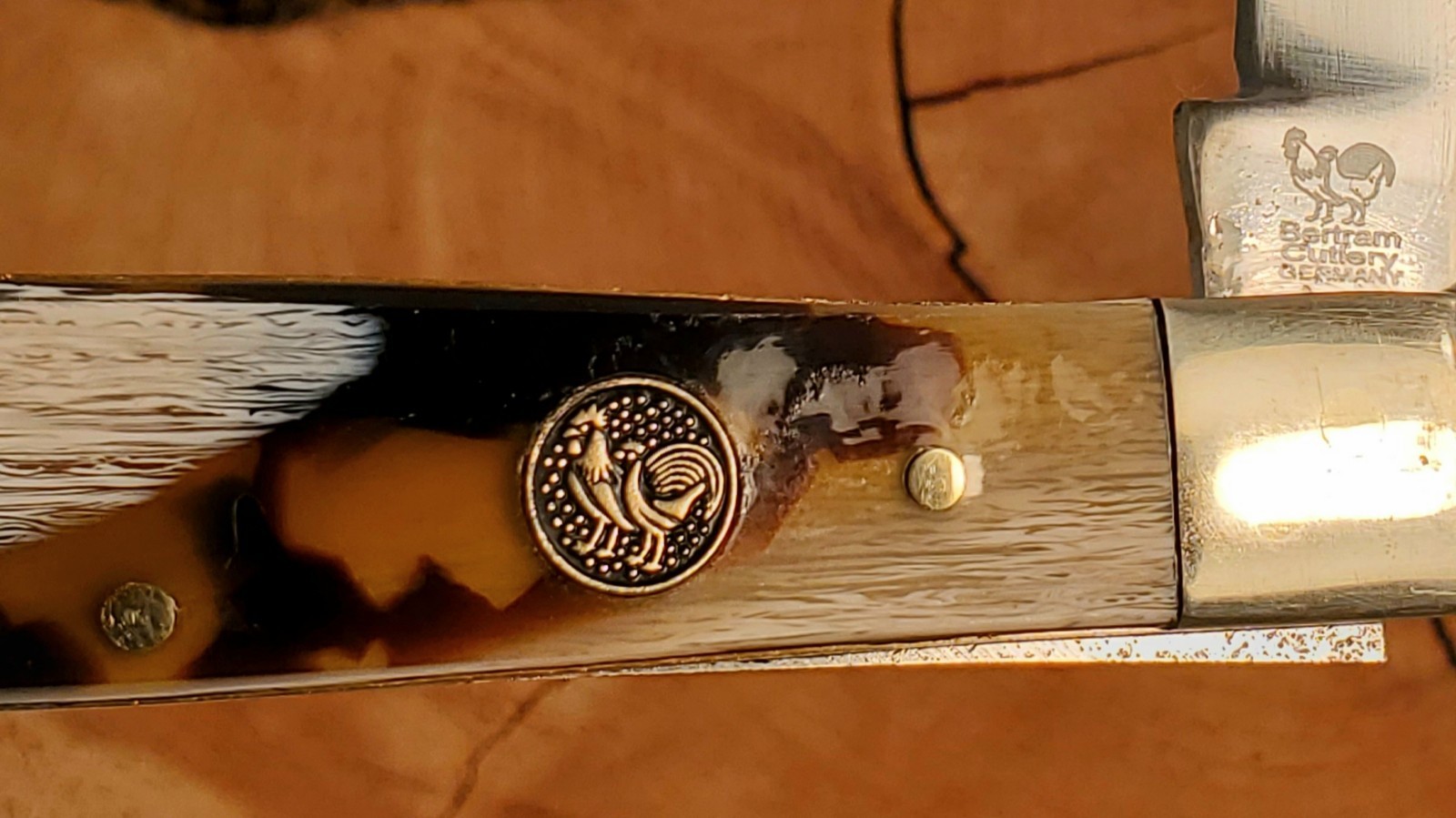 HEN & ROOSTER 312-BIR , BIRCH CORELON TRAPPE- BERTRAM CUTLERY SOLINGEN GERMANY