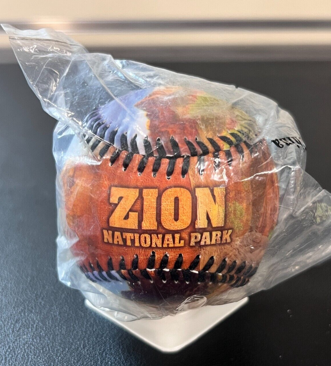 VTG Zion National Park Promo Souvenir Baseball USA Utah Multi-Color SEALED NEW!