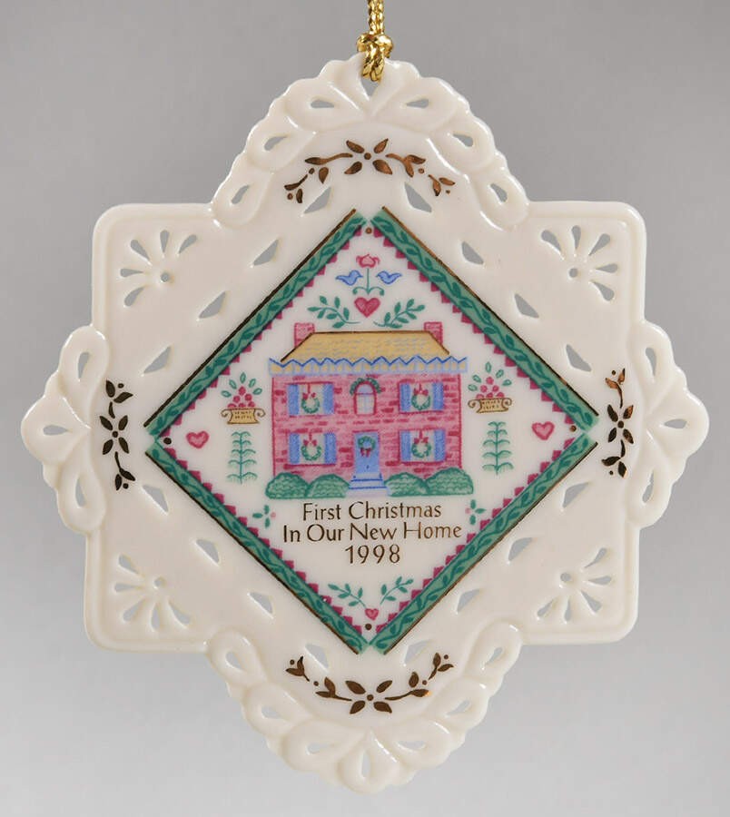Lenox First Christmas In Our New Home 1998-Pierced Edge – Boxed 1160164