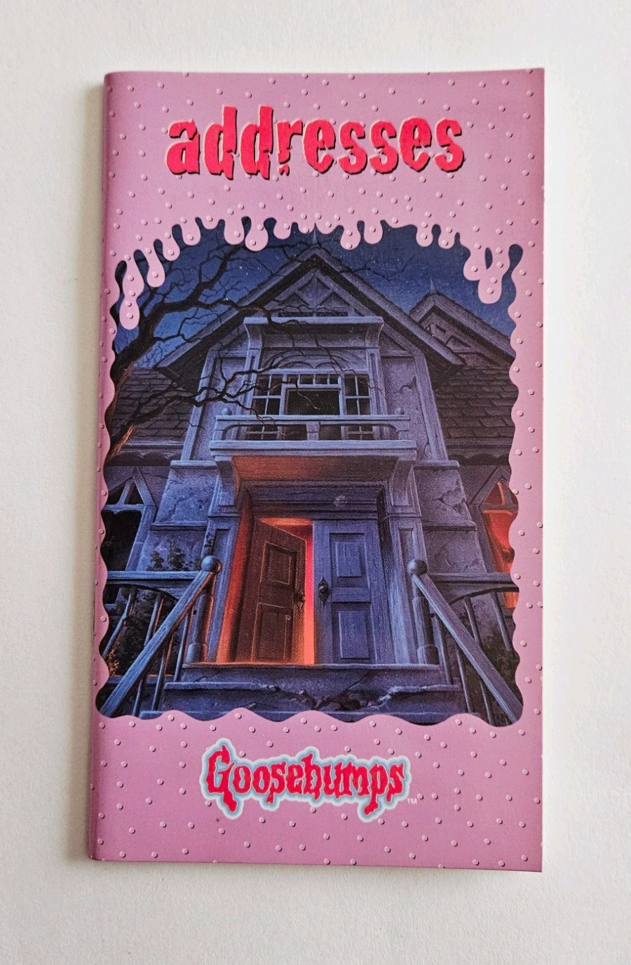 Vtg Goosebumps Address Book R.L. Stine Welcome To Dead House