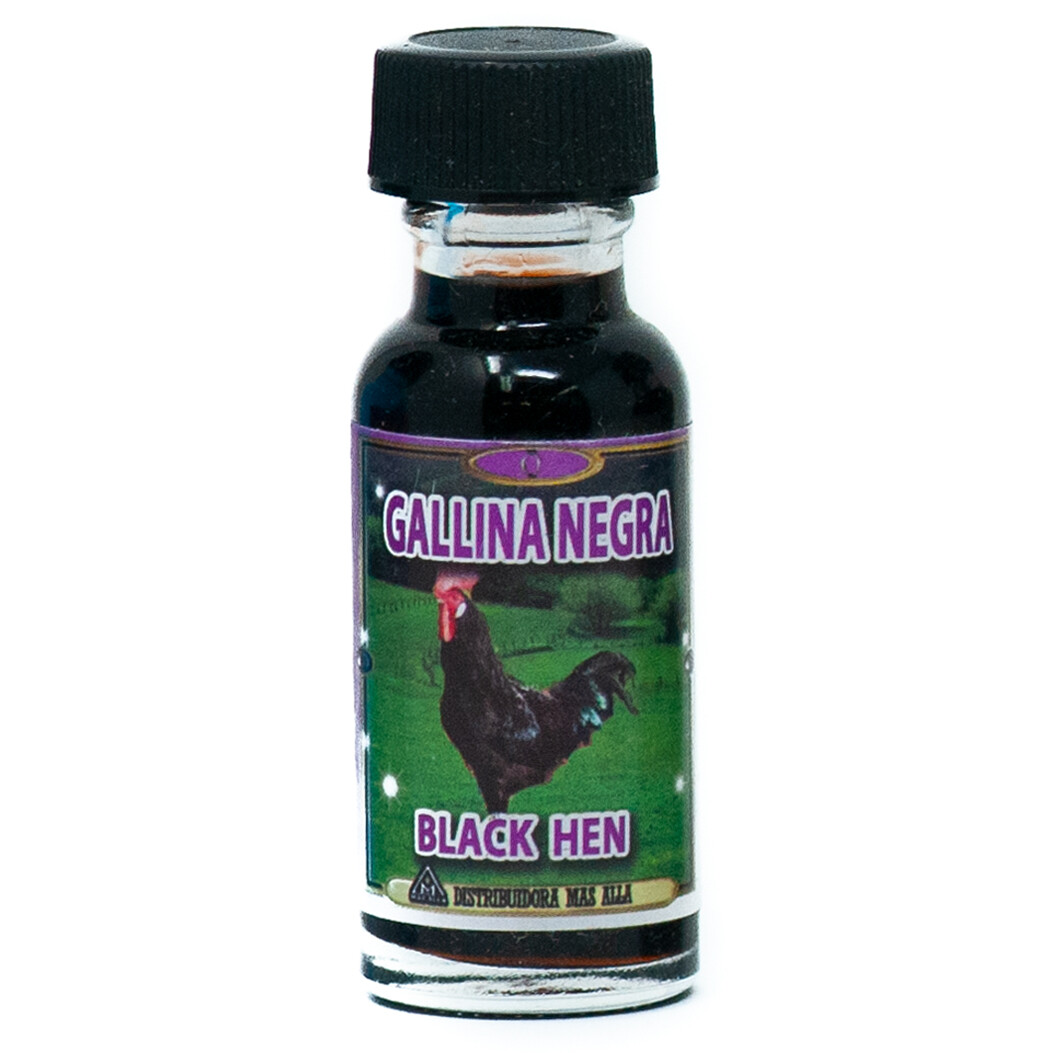 Aceite Gallina negra – Black Hen Spiritual Oil – Anointing Oil – Magical Oil
