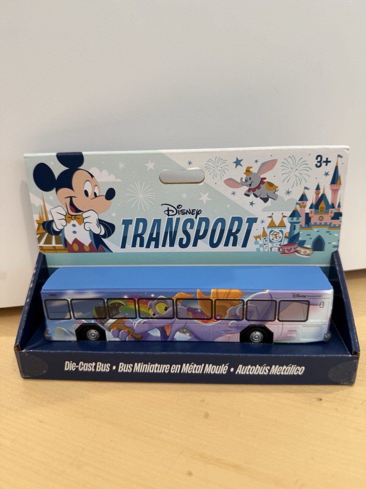 Disney Parks 2026 Epcot Figment Of Imagination Rainbow Diecast Transport Bus New