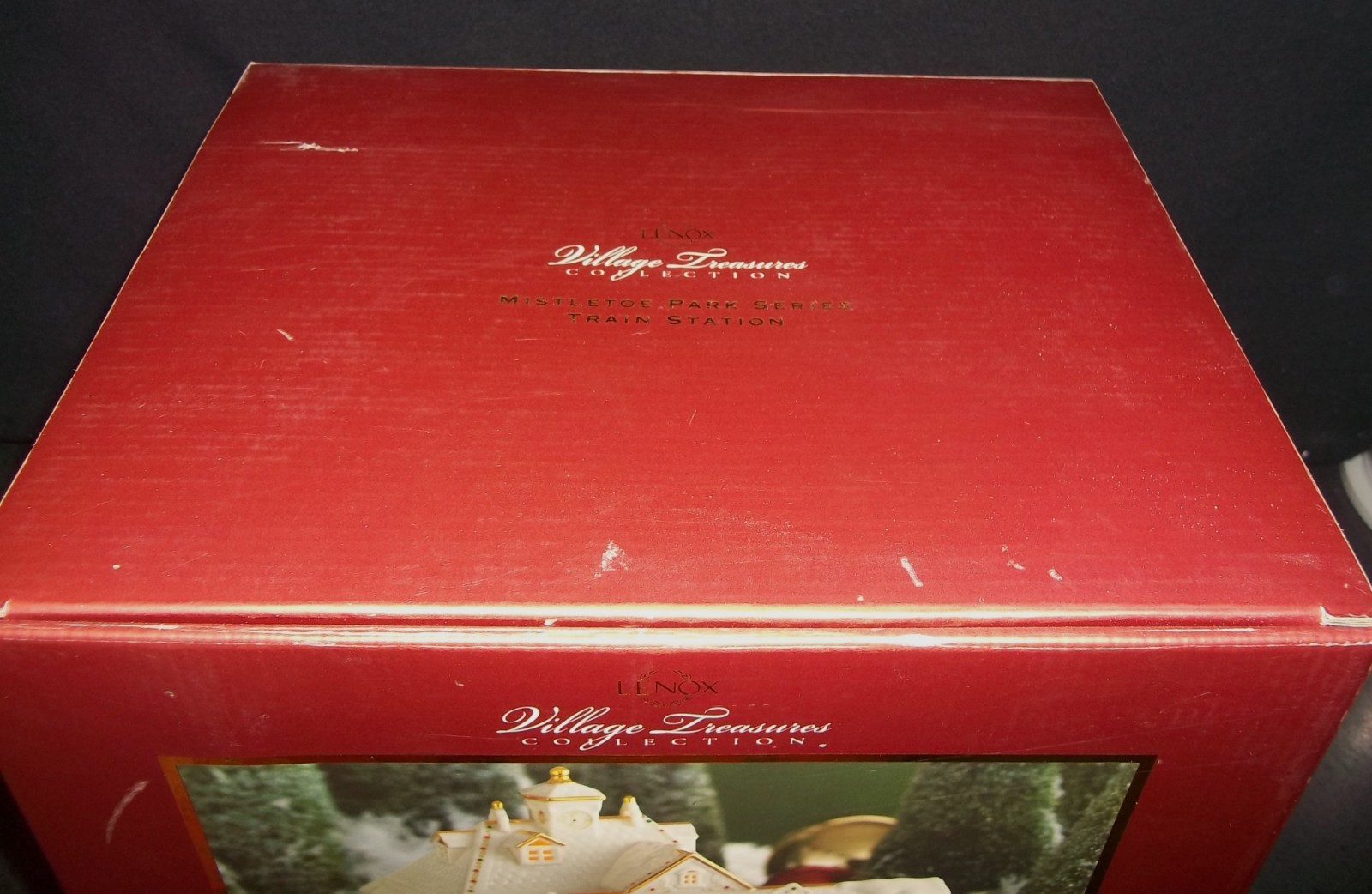 Lenox Mistletoe Park Train Station Mint In Box 2006 🚂🚂🚂🚂