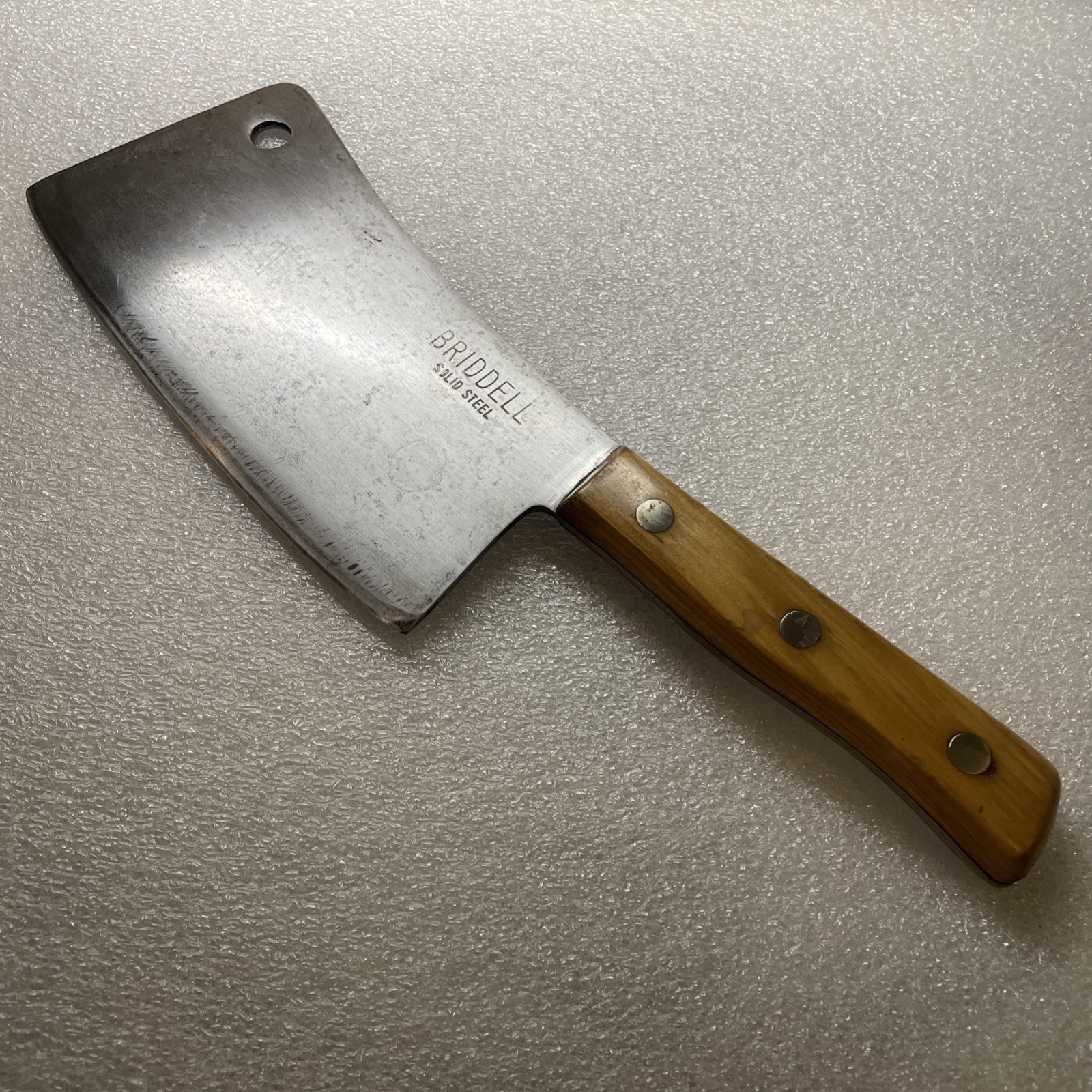 Briddell Meat Cleaver Heavy Steel, Made in USA, Vintage