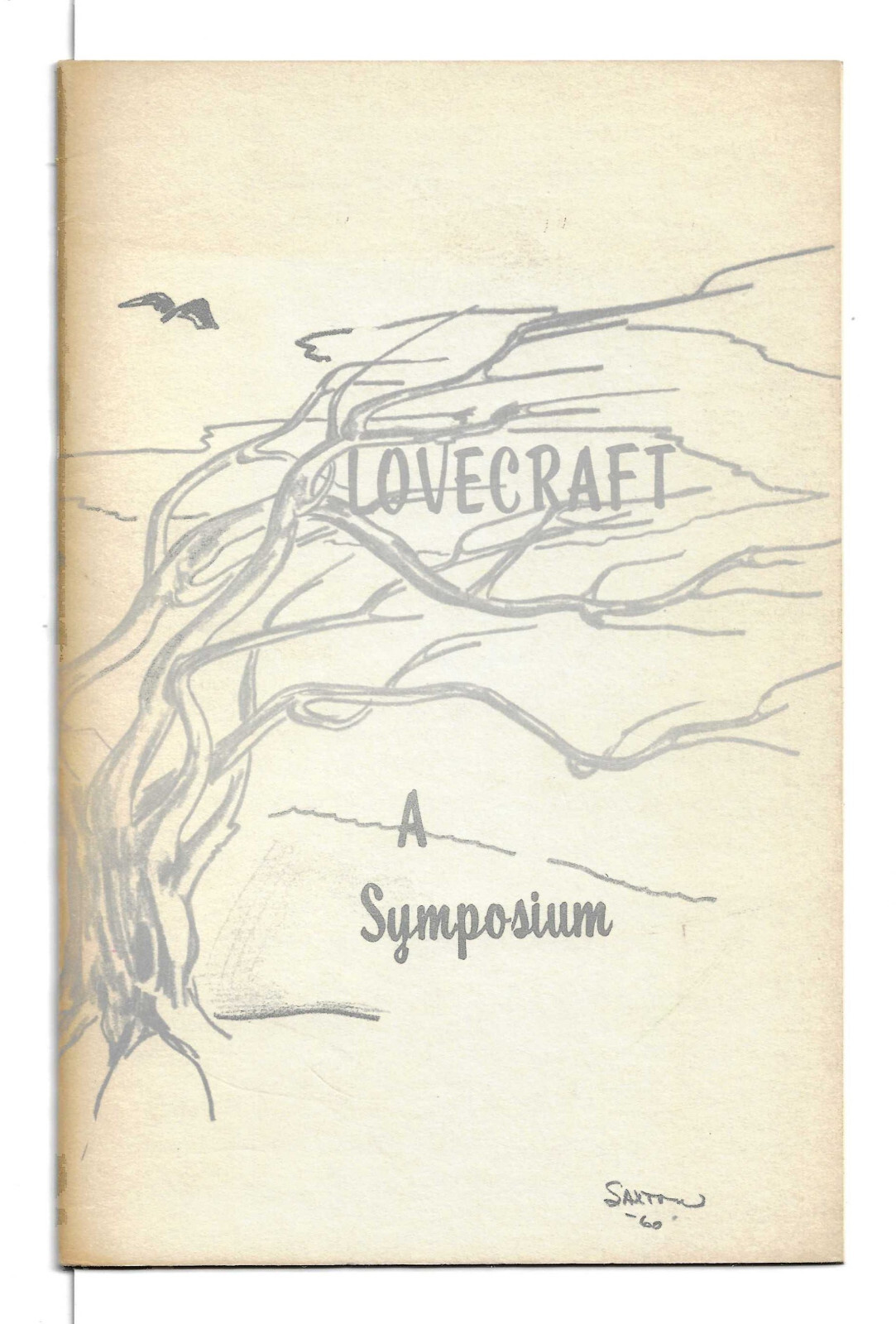 H.P. Lovecraft, A SYMPOSIUM, Los Angeles Science Fantasy Society (1963) 17 pages