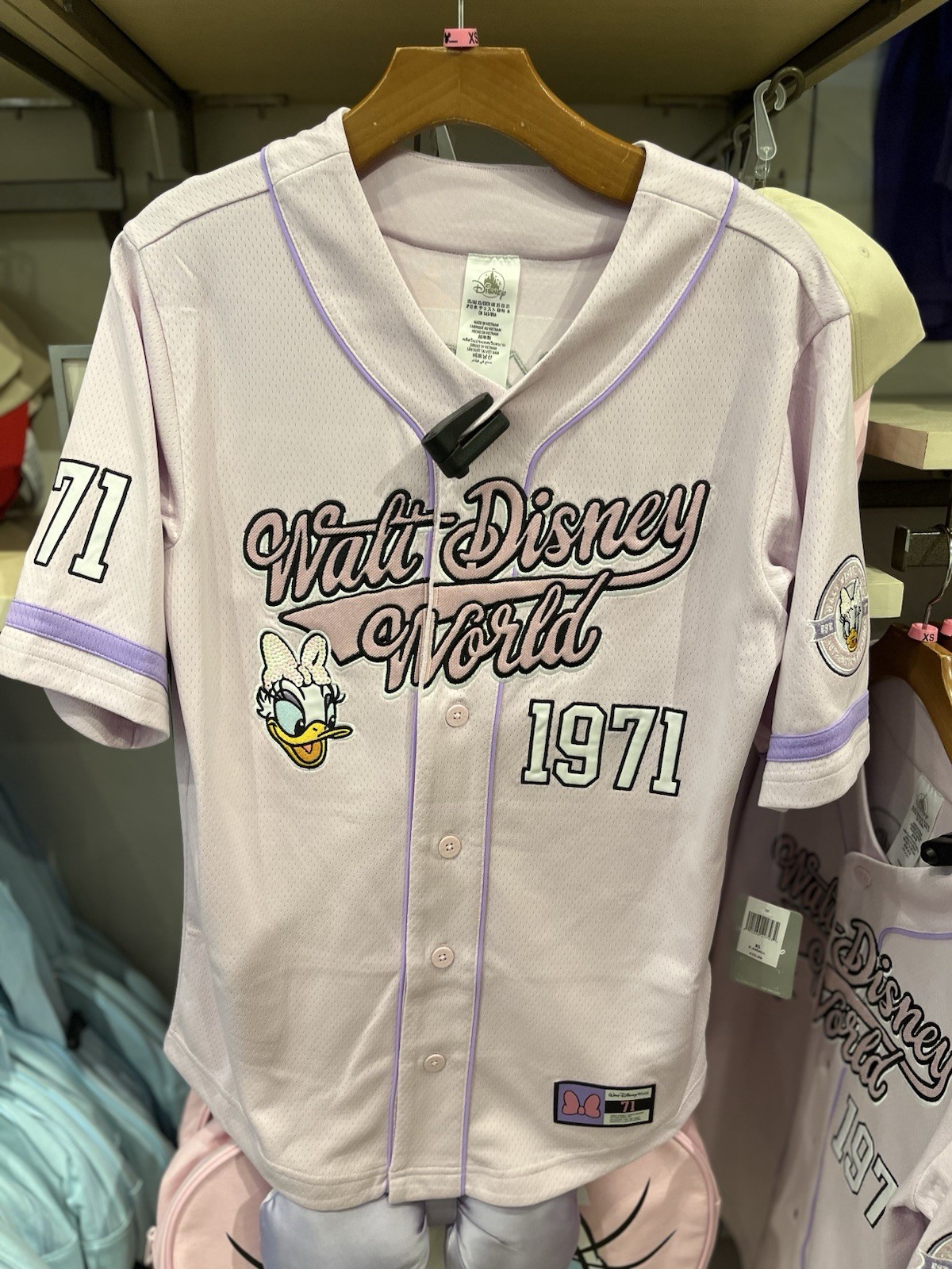2026 Disney Parks Daisy Duck Baseball Jersey – Walt Disney World Adult Size L