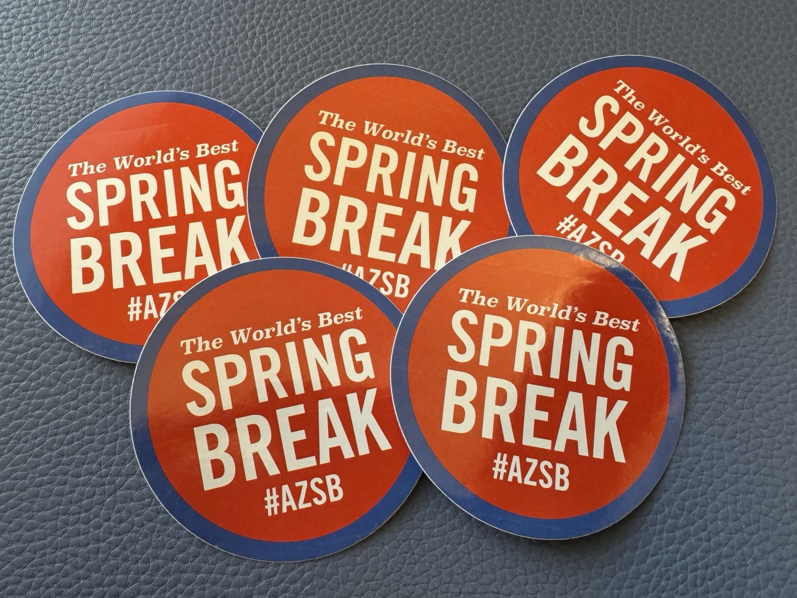 Lot 5 Spring Break Rare GLOSSY STICKER Arizona School Board Association #AZSB