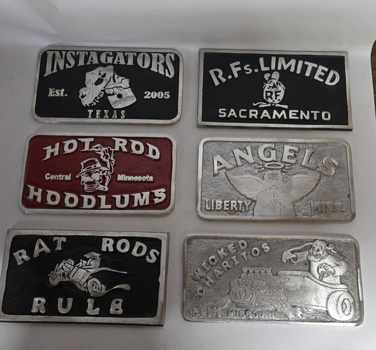 Vintage Cast Aluminum Car Club Plaque