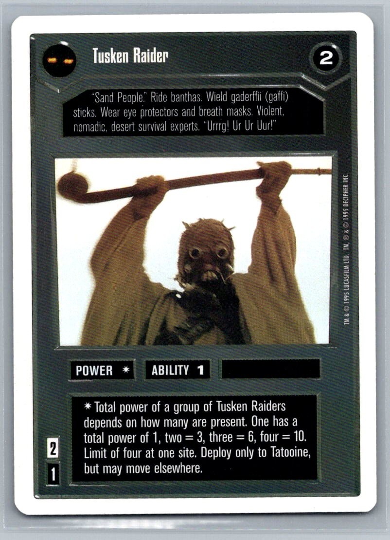 Decipher Star Wars CCG 1995 Tusken Raider Dark Side