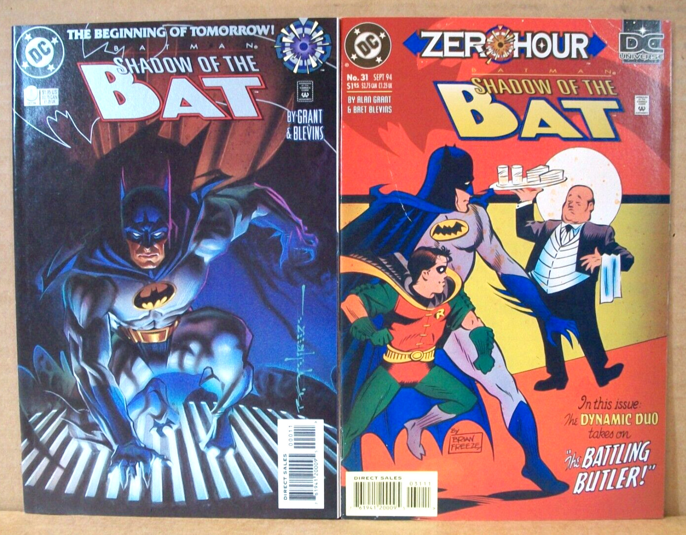 DC Comics~Zero Hour/Beginning Of Tomorrow~Shadow of The Bat #31, #0 ~NM