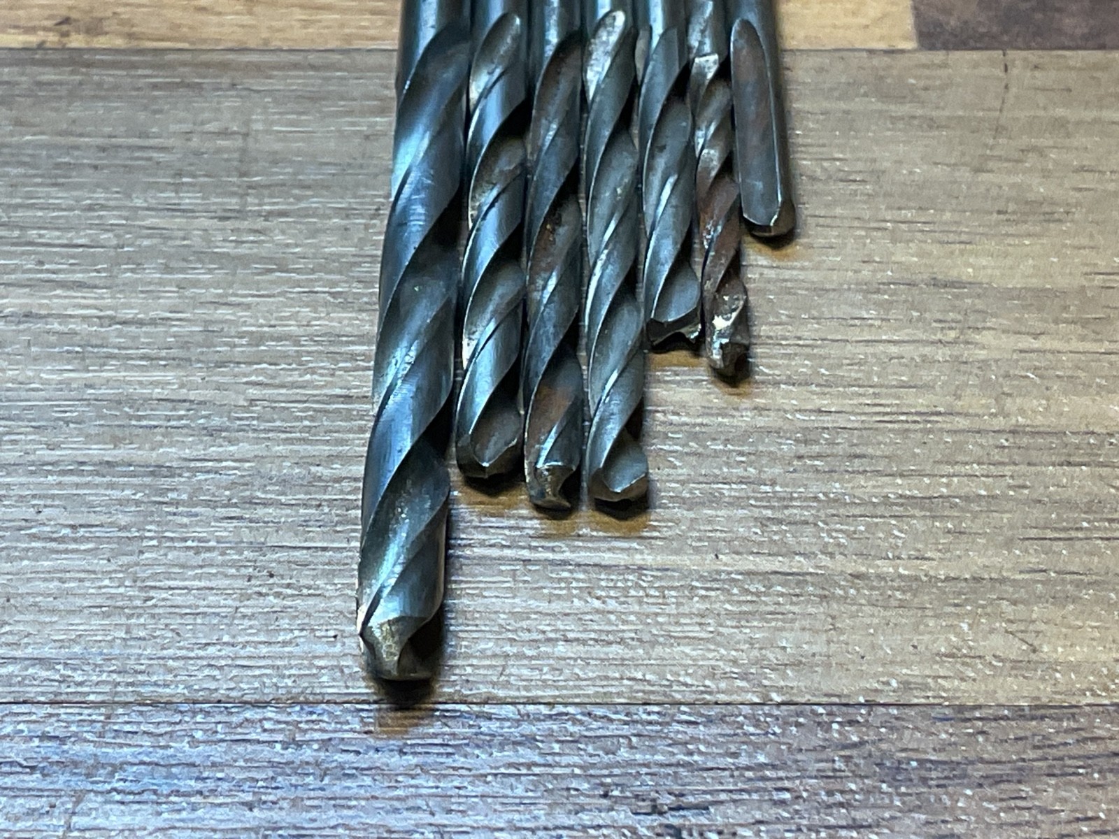 Vintage MILLERS FALLS No. 2 Hand Drill 1910 STAR TRADEMARK & 7 Drill Bits USA