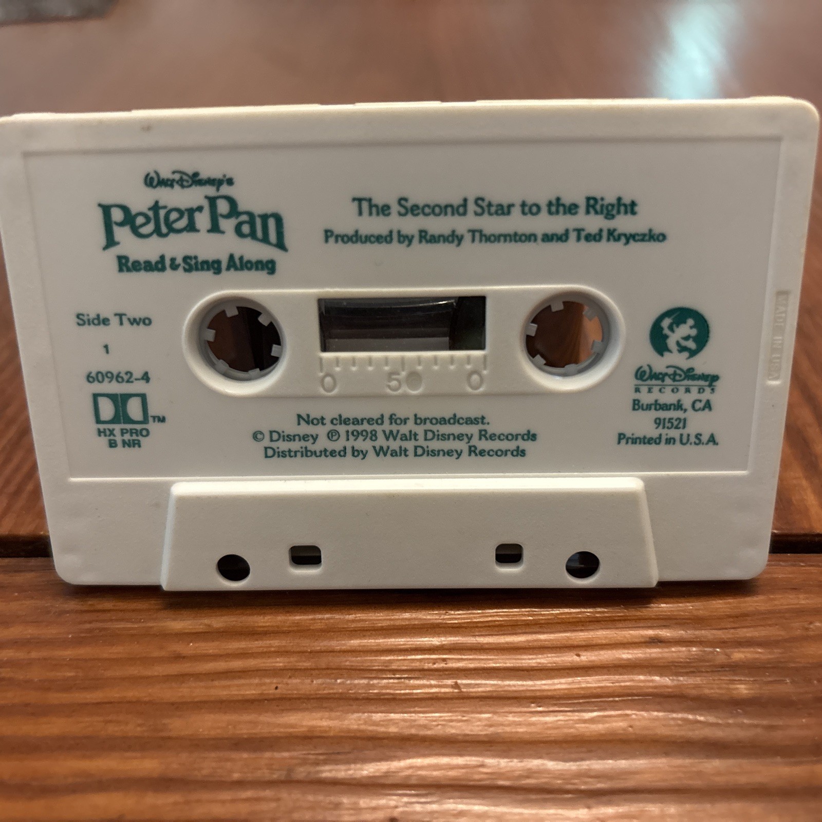 Walt Disney Peter Pan Read And Sign Along Cassette Tape – Tape Only