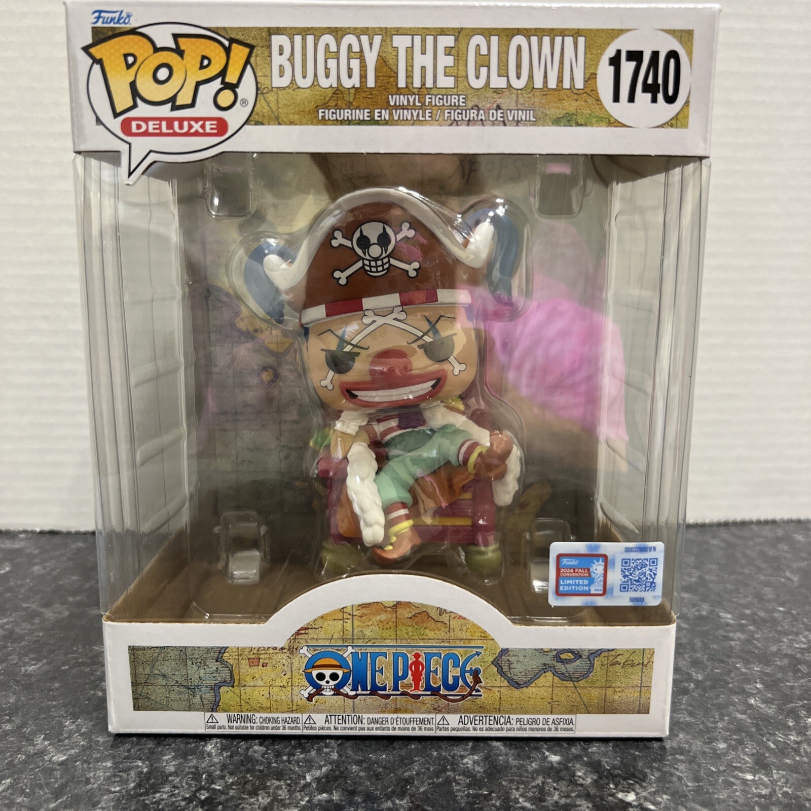 Funko Pop Deluxe Buggy The Clown #1740 One Piece Funko 24’ Fall Convention Exclu