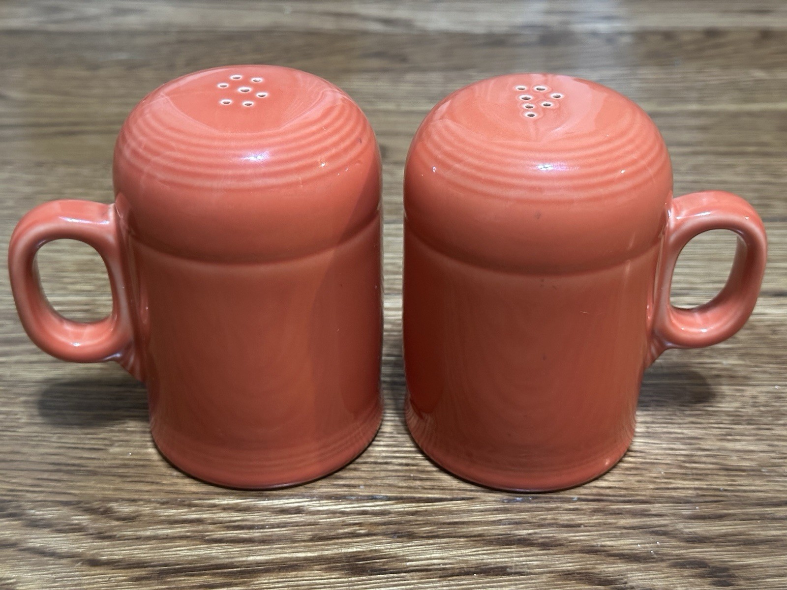 VTG Homer Laughlin Fiesta Poppy Stove Top Salt & Pepper Shaker Set