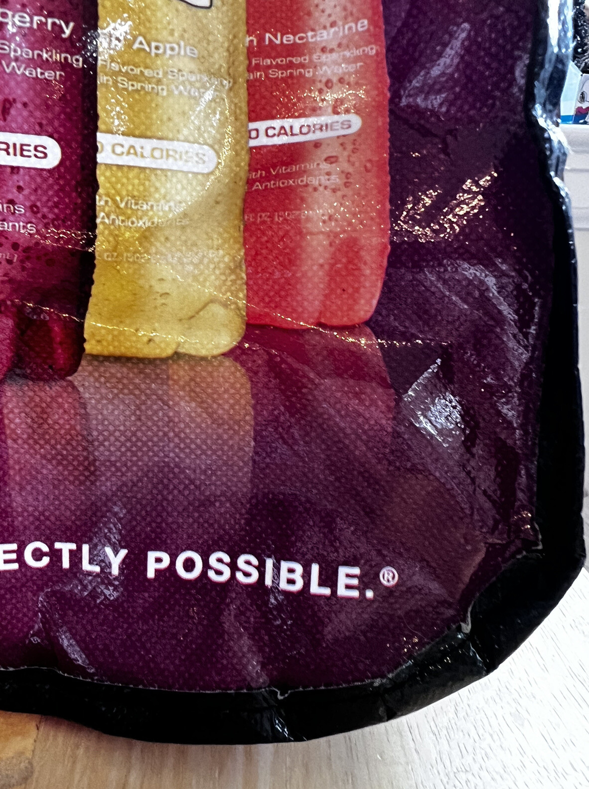 Sparkling Ice Tote Bag Rare Swag Collectible Features Graphics Of Many Flavors
