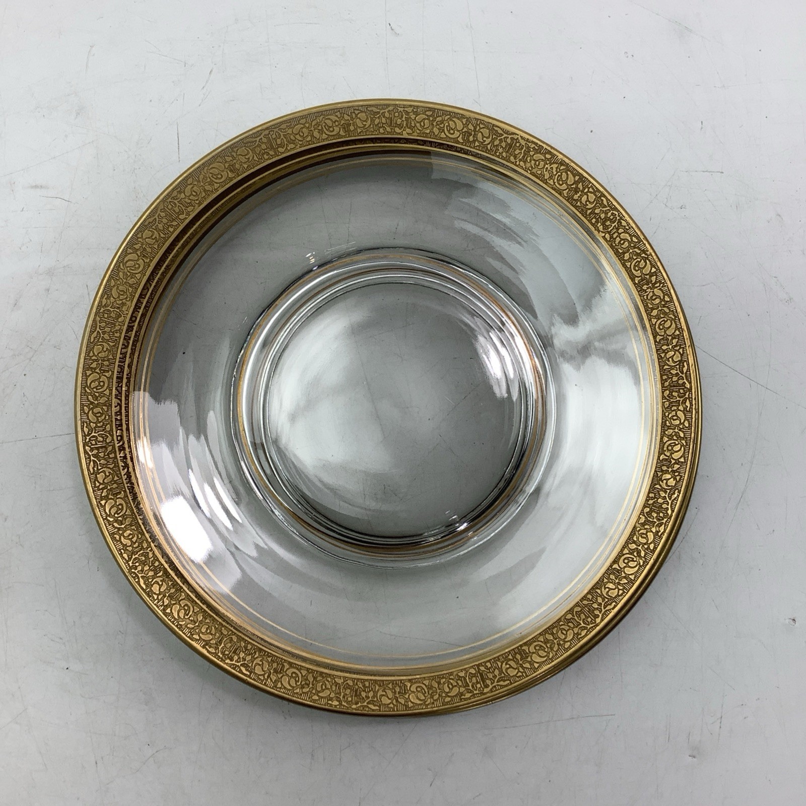 3 Vintage Salad Plates Tiffin Franciscan Rambler Rose 8 1/2” Gold Rim
