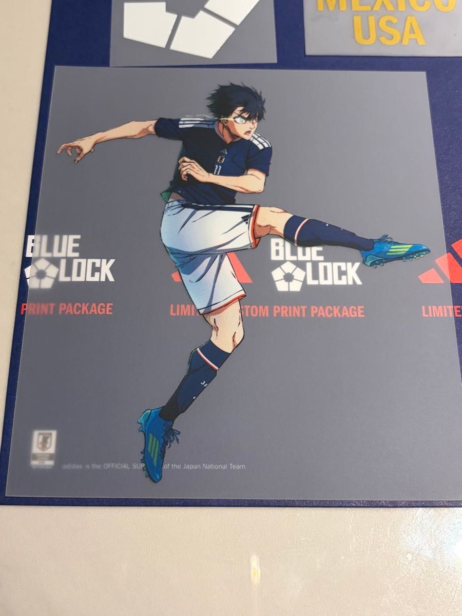 Blue Lock × Adidas Limited 2026 Japan Heat Transfer Stickers Isagi Yoichi