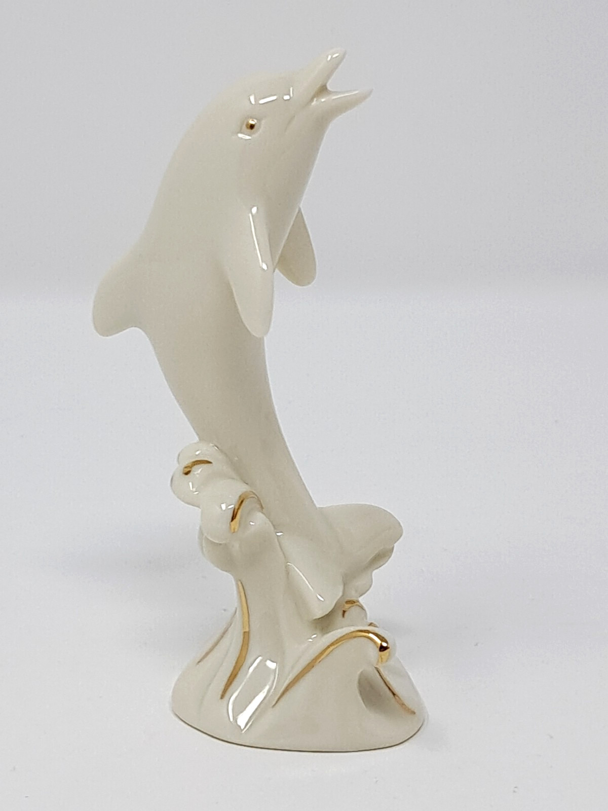 Lenox 4″ Dolphin Ivory Fine China Figurine mammals Handcrafted porcelain #2