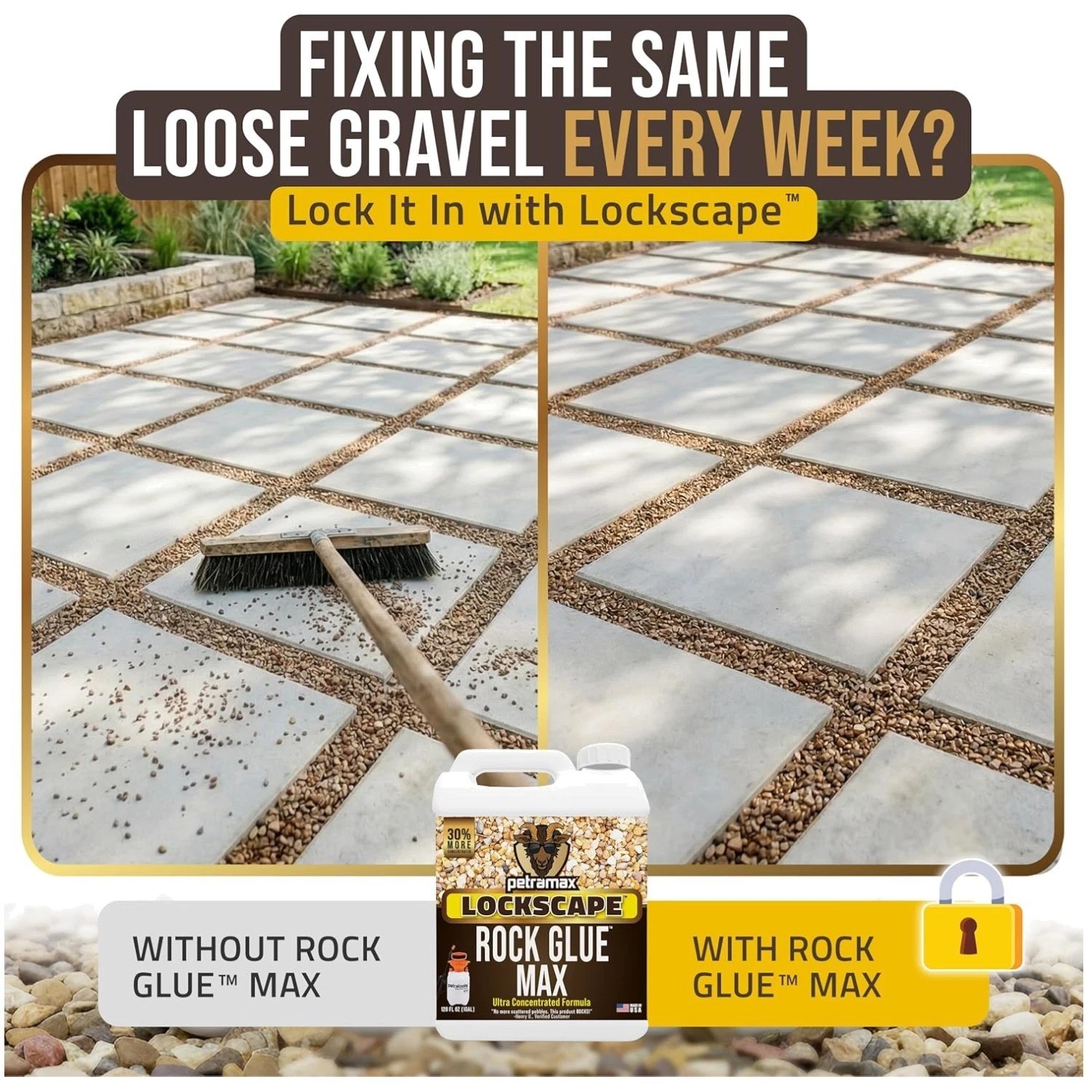 Professional Rock Glue for Landscaping – Made in USA-~