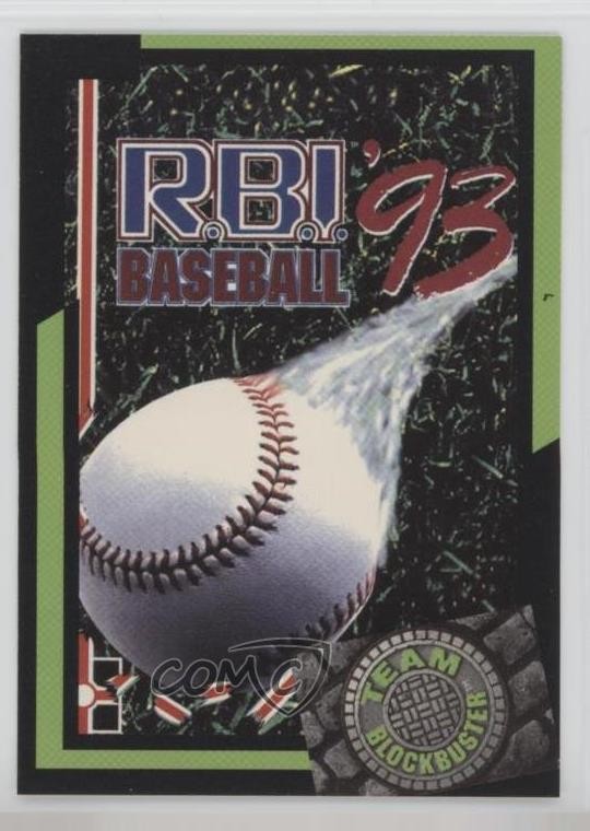 1993 Team Blockbuster Video Games RBI Baseball ’93 #22 0f4i