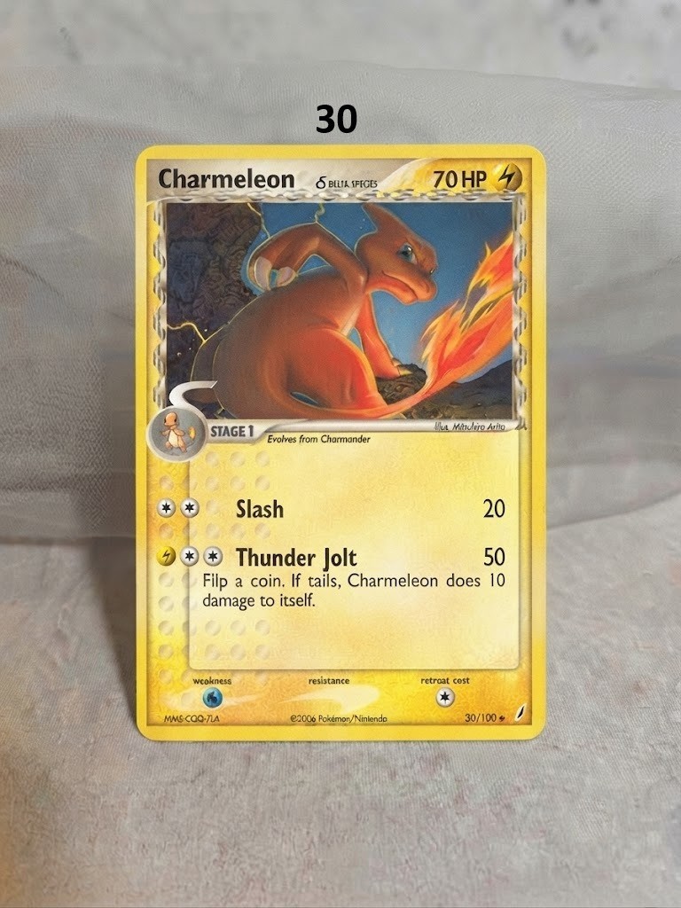 Charmeleon Variation Pokemon Sticker, Credit Card Skin Decal, Anime Holographic