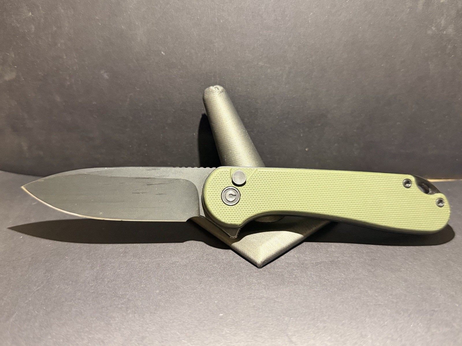Civivi Elementum II Button Lock Flipper Folding Pocket Knife Green
