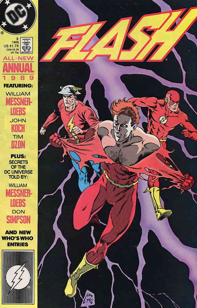 Flash (2nd Series) Annual #3 FN; DC | William Messner-Loebs – w/Bag+Board