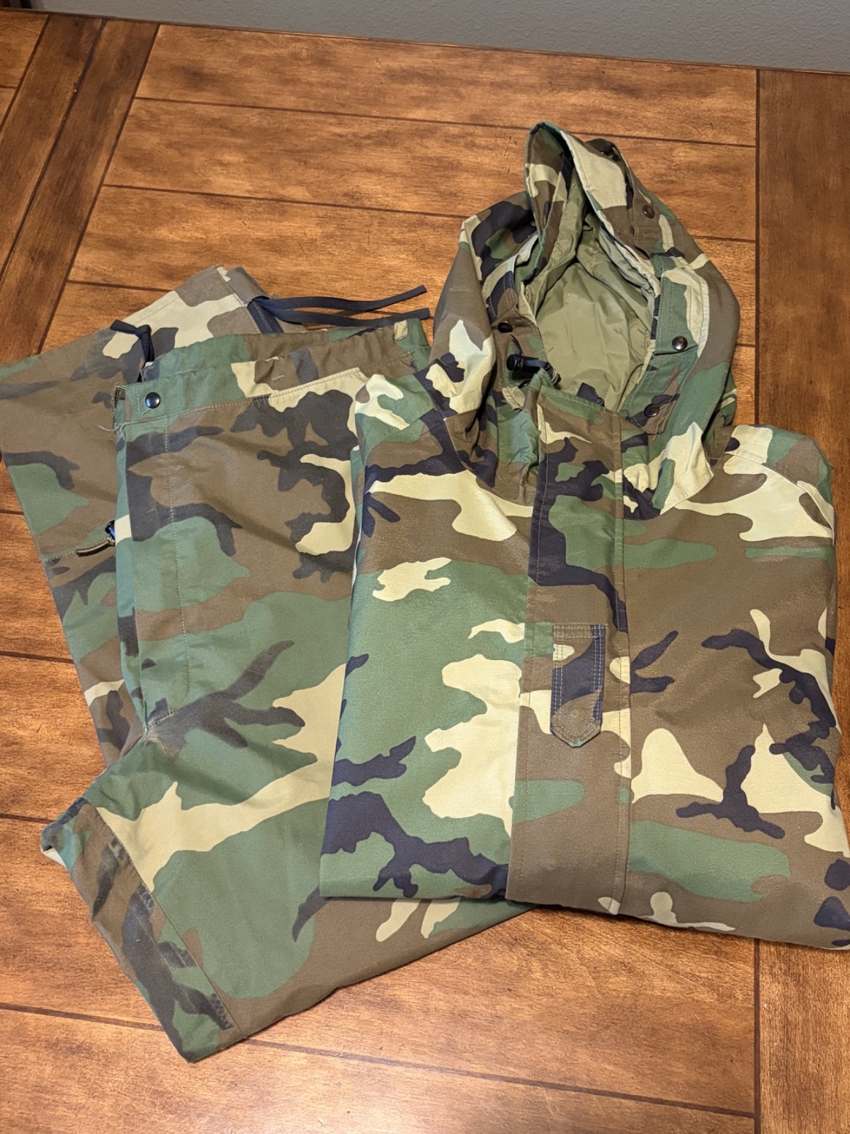 US Military ECWCS Gore-Tex M81 Woodland Jacket & Pants Set XL Long USGI