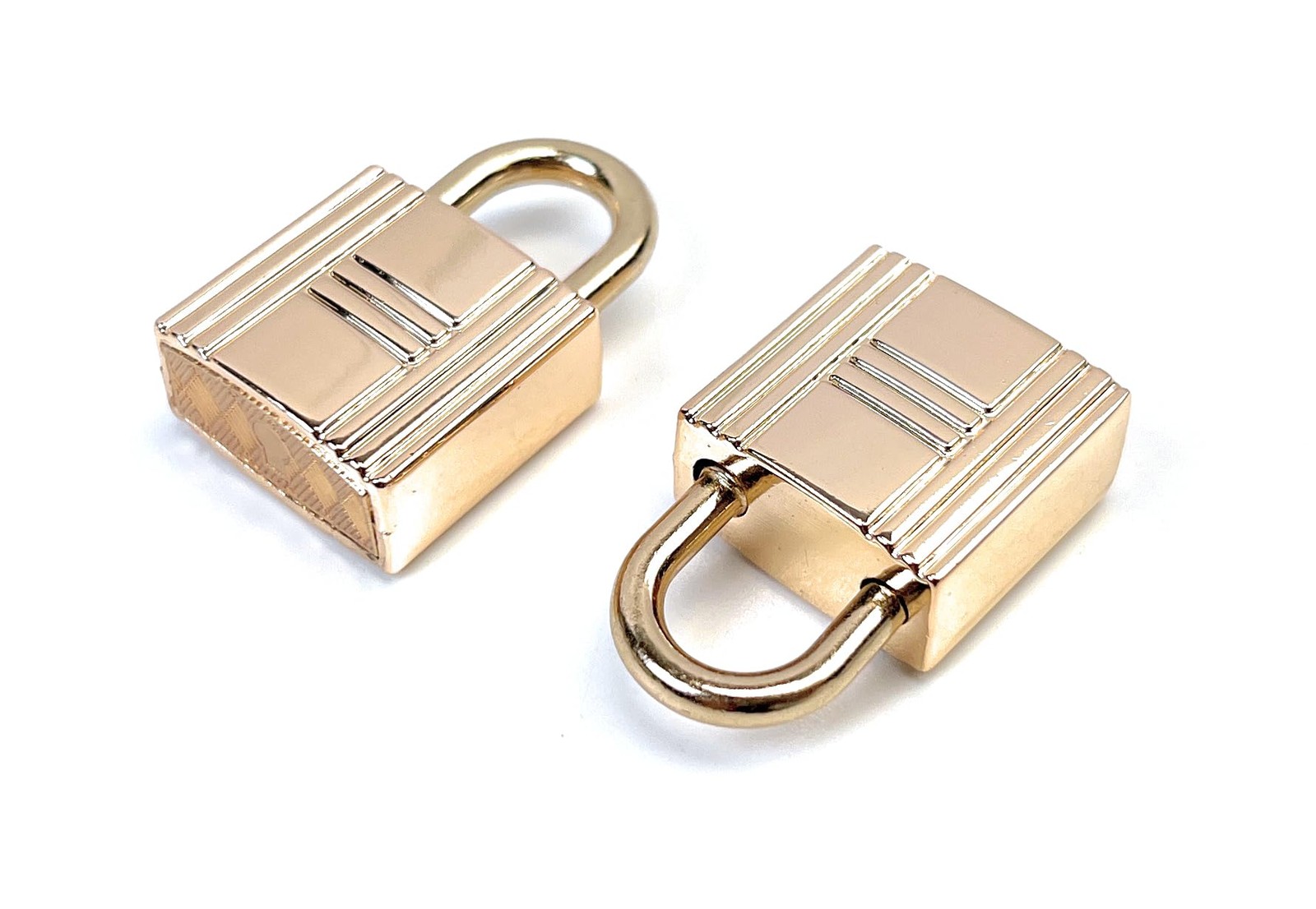 4 Pcs Light Gold Mini Keyless Padlocks for Bag Charms