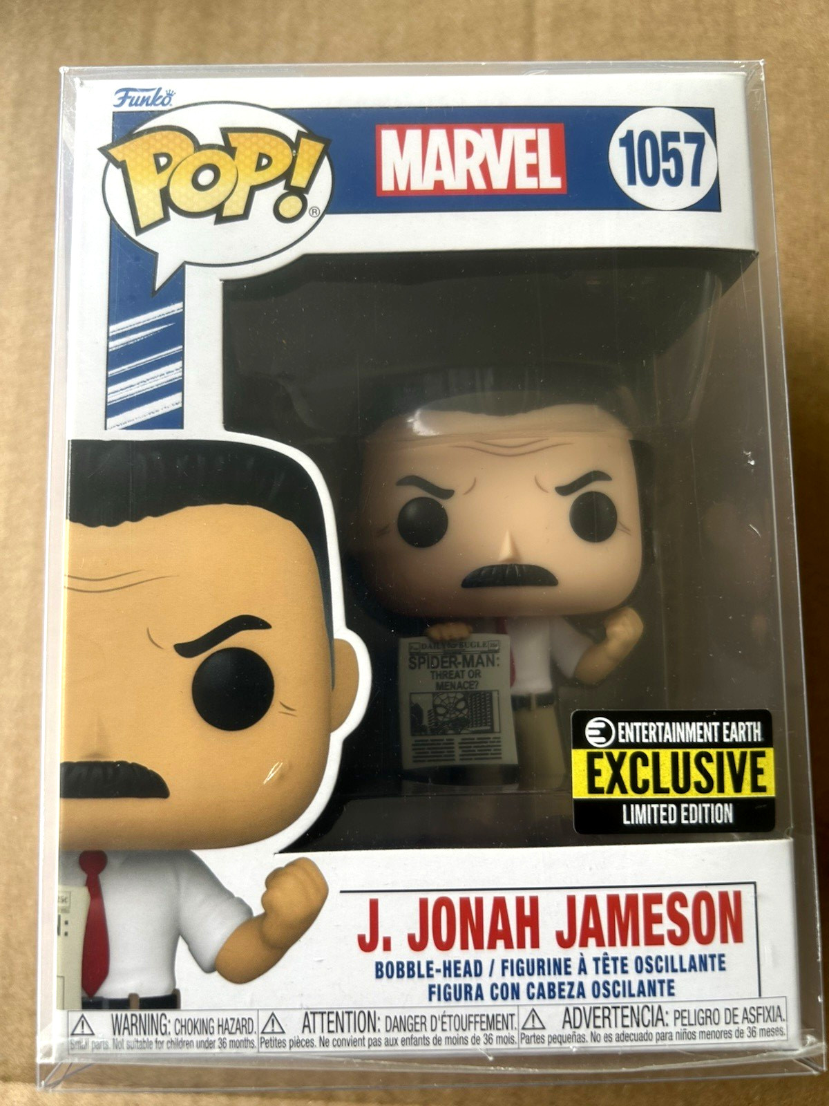 Funko POP! Marvel Comics J. Jonah Jameson #1057 Entertainment Earth Exclusive