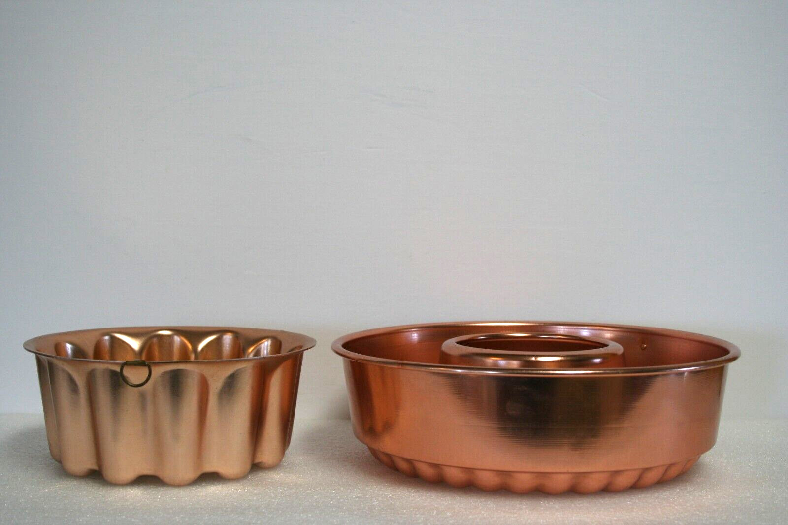 Jello Mold Baking Pan Copper Rose Gold Pink Tone Kitchen Decor Hanger Loop Lot 3