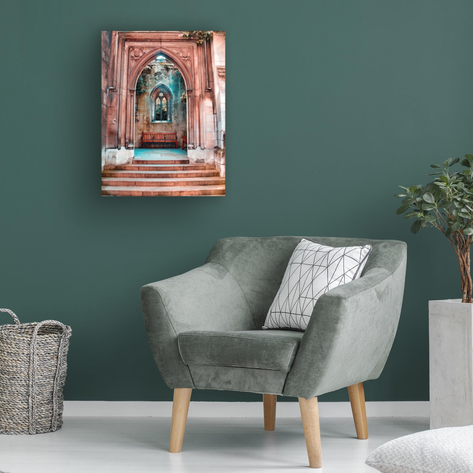 Trademark Fine Art Canvas Wall Art – A Paulda St Dunstan In The East Entrance