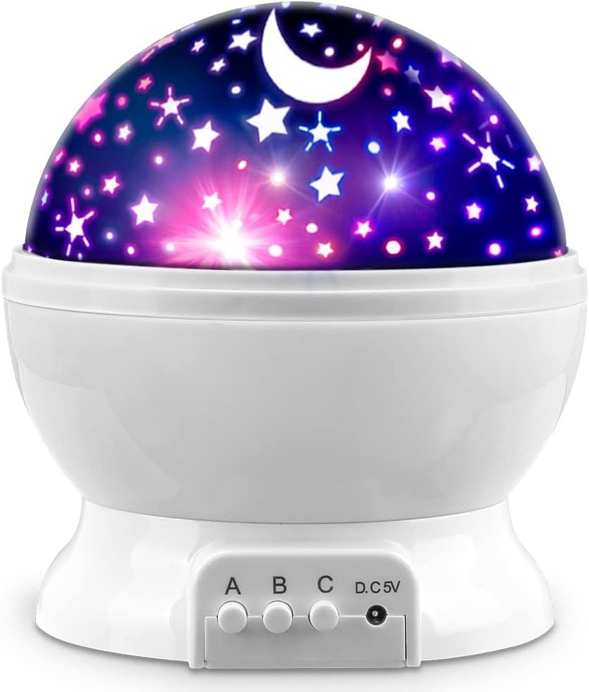 LED Starry Night Sky Projector Lamp Kids Gift Moon Star Light Rotating Cosmos