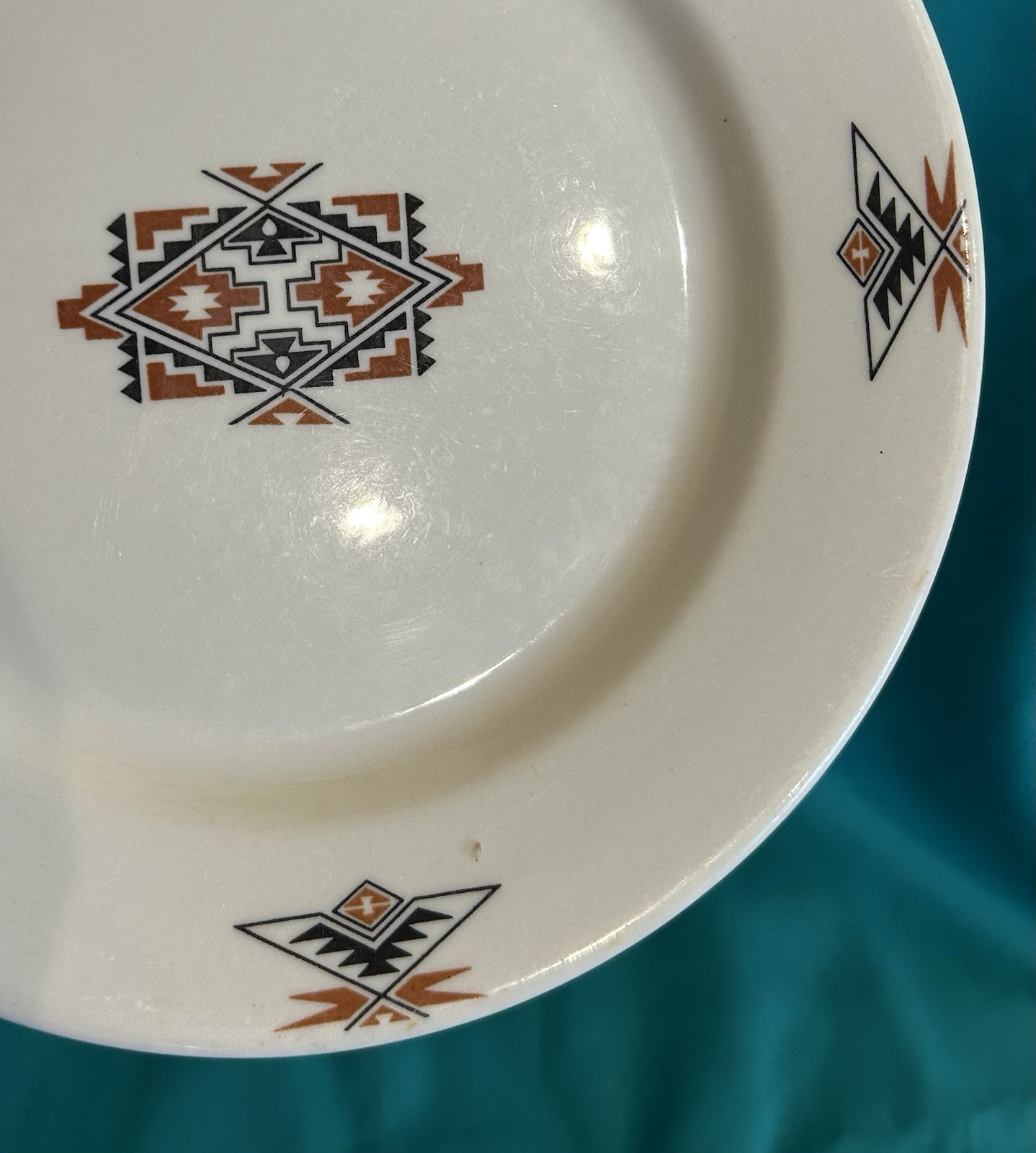 Vtg McNicol Southwestern Thunderbird Indian Restaurant Ware Serving Plate 9 3/4″