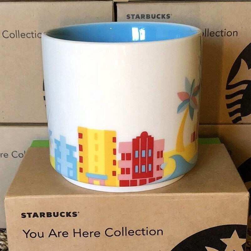 Starbucks “You Are Here” Collection – Miami Cities Coffee Mug, 14oz