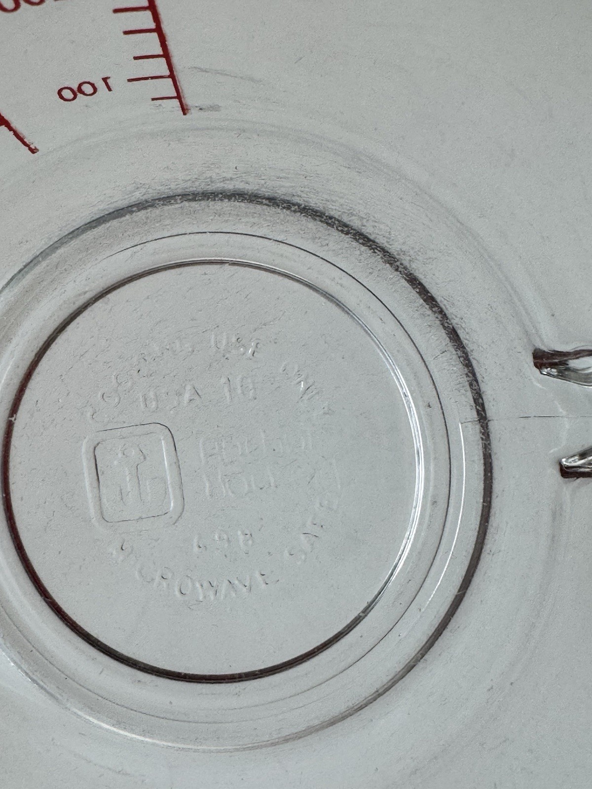3 Anchor Hocking Glass Measuring Cups. 2 Cup Capacity. Used. See Pics!
