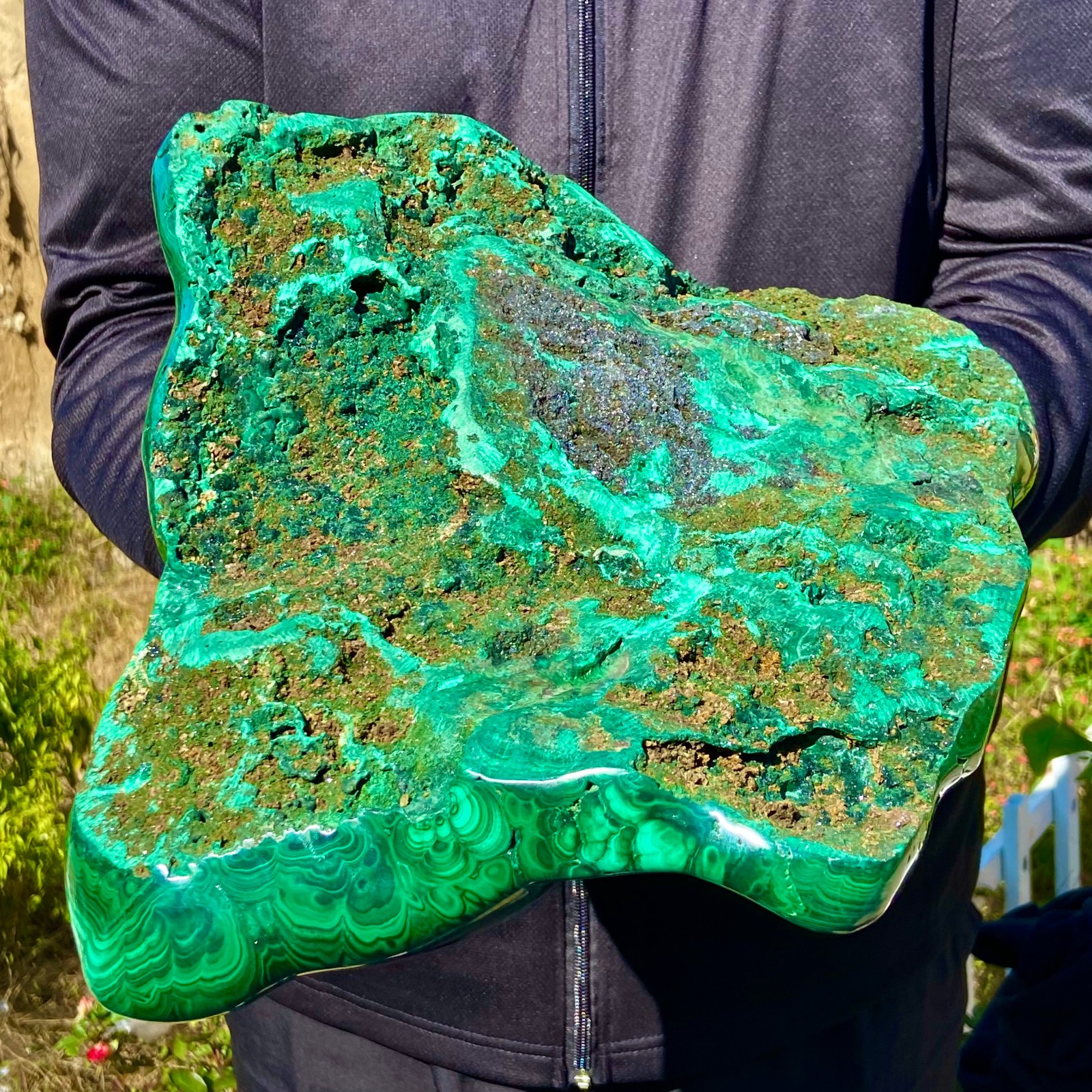 17.63LB Natural Polished Malachite Mineral freeform specimen Reiki Stone Healing