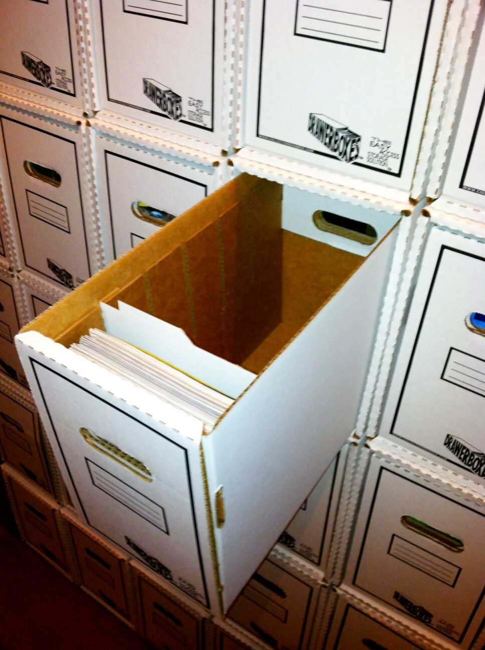 5 Pack SHORT DrawerBoxes w/5 BoxSort Rails Comic Book Storage Boxes Stackable