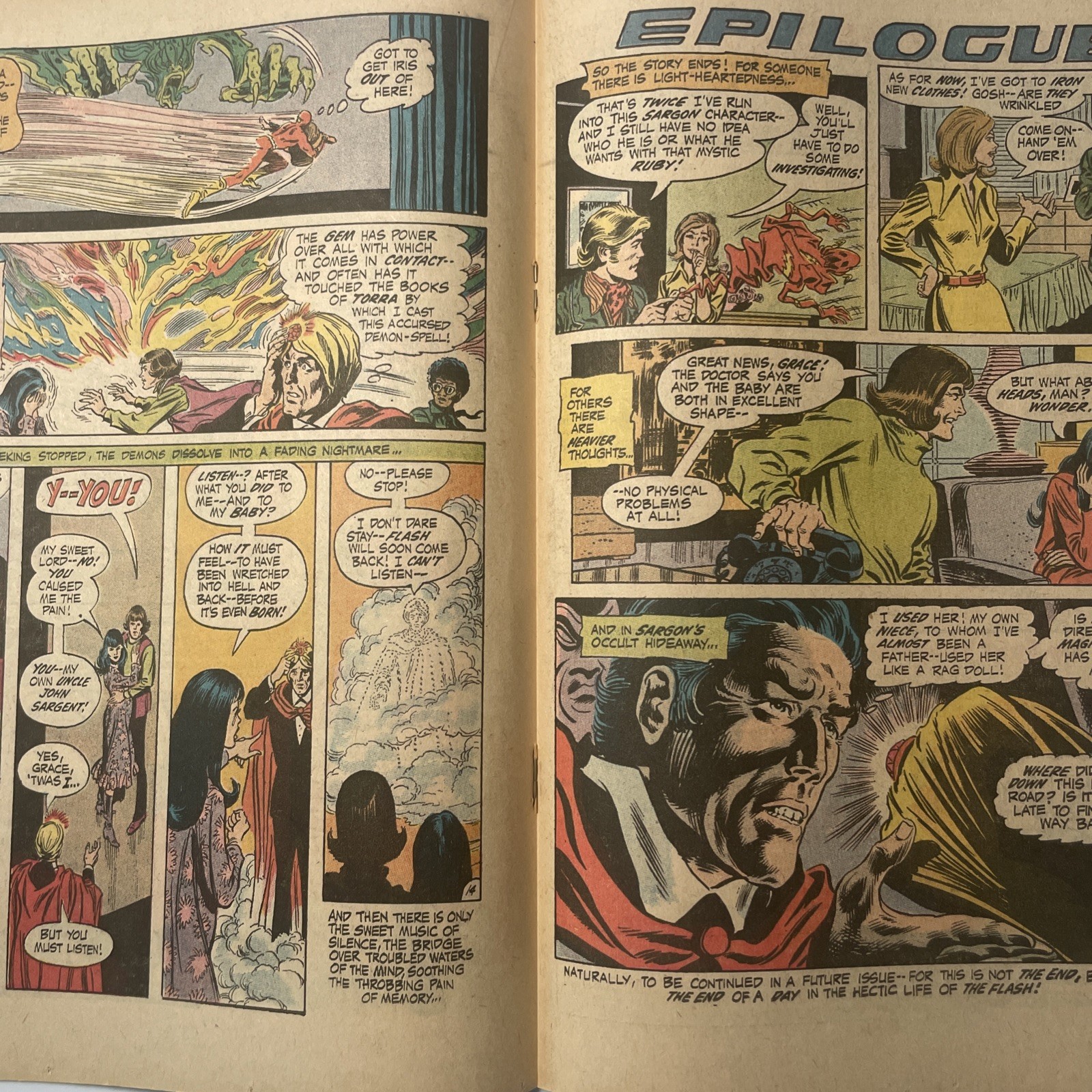 Flash #207 & Justice League #79 Low Grade DC Comics Bronze Age $.15 Cover Price