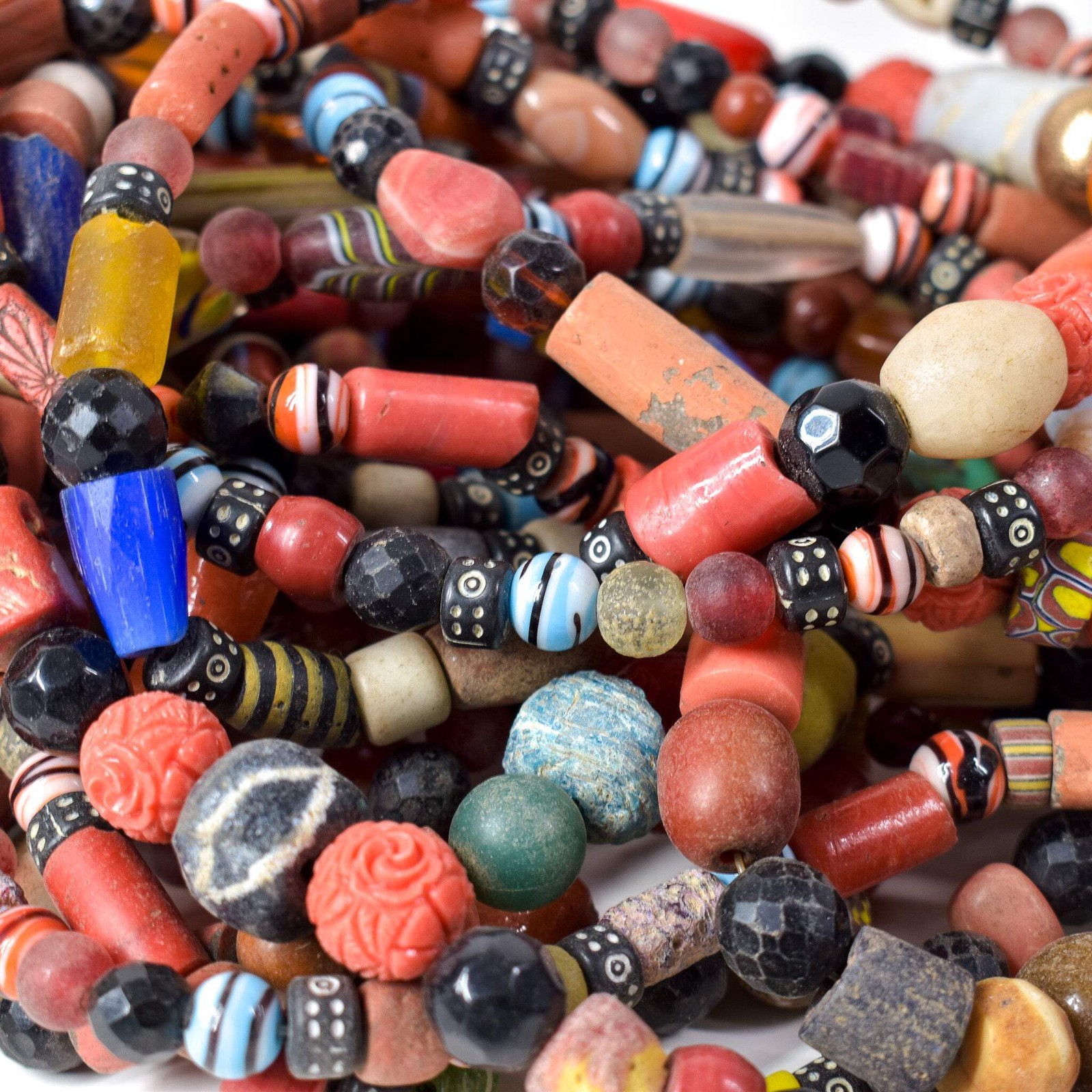 Treasure Bead Necklace NIgeria 35 Inch