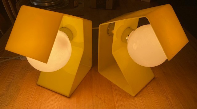 Vintage Scandinavian Lamps possibly by Flemming Brylle Preben Jacobsen Denmark