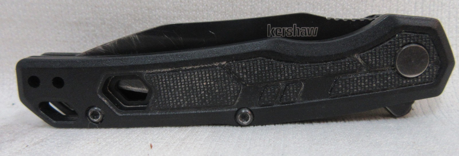 Kershaw Appa Folding Pocket Knife Black Plain Edge 1402BLK