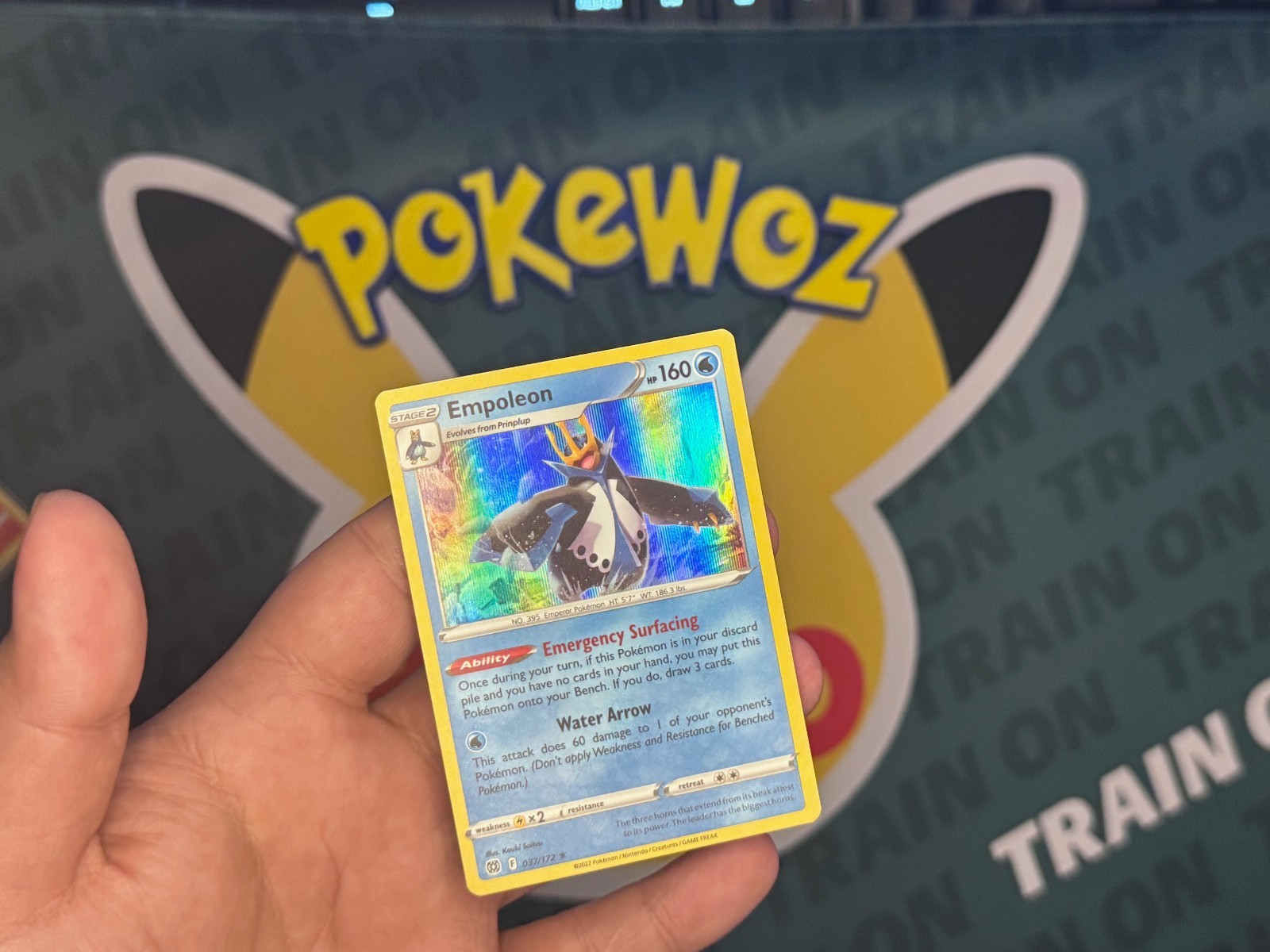 Pokemon TCG Empoleon Holo Rare 037/172 Brilliant Stars