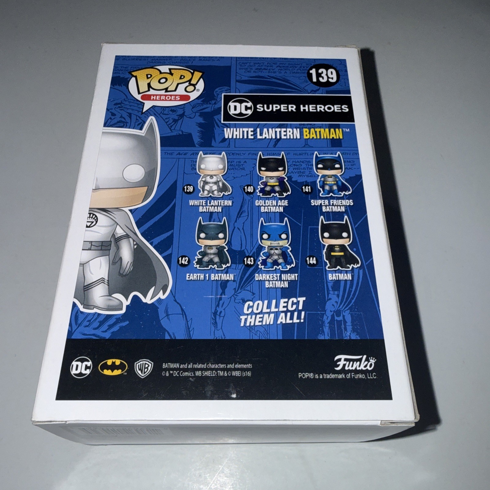 Funko Pop! DC Super Heroes White Lantern Batman #139 New York Comic Con Exclusiv