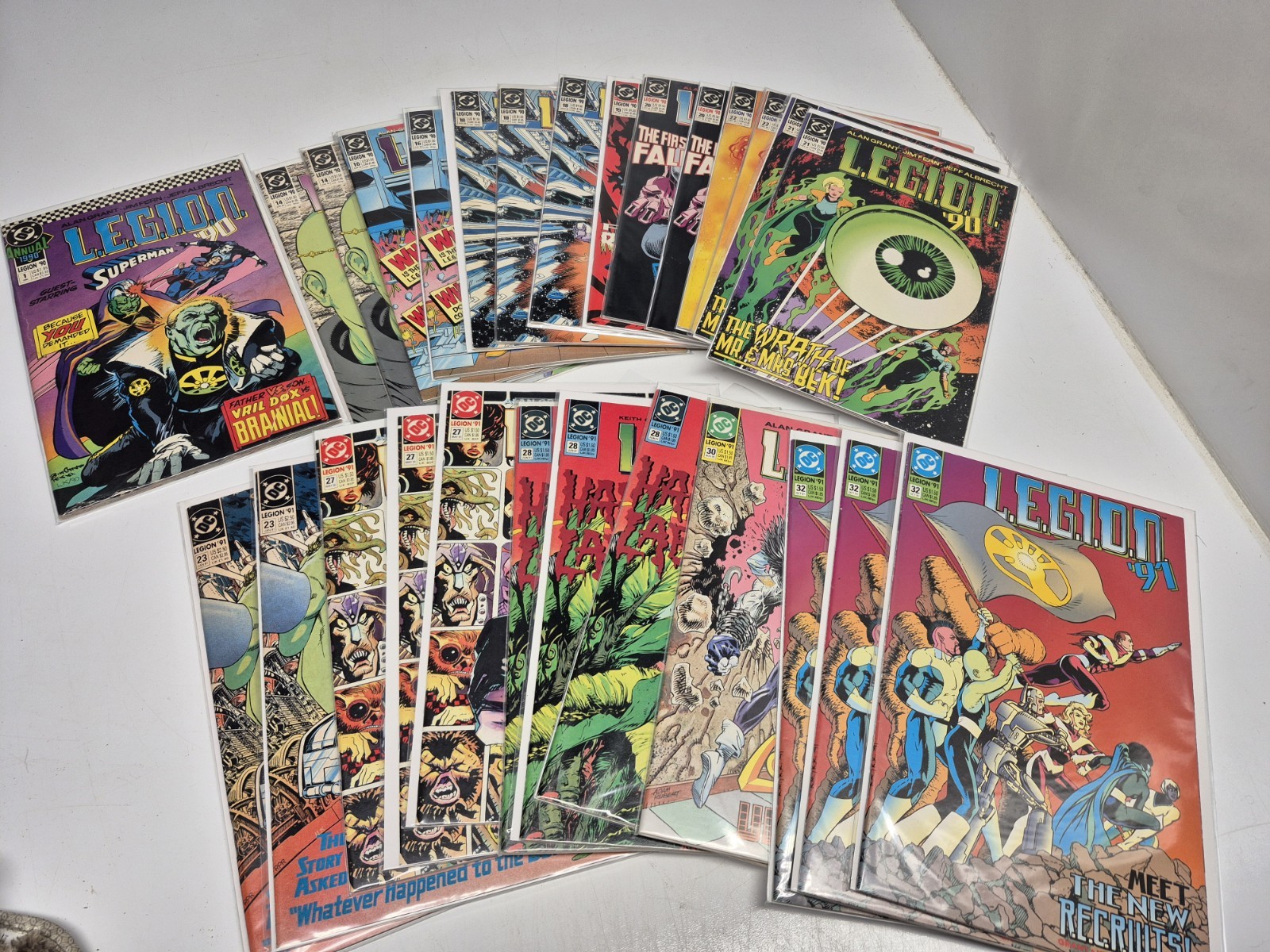 L.E.G.I.O.N. 90 91 DC Comics Mixed Lot Of 28 Small Runs And Duplicates